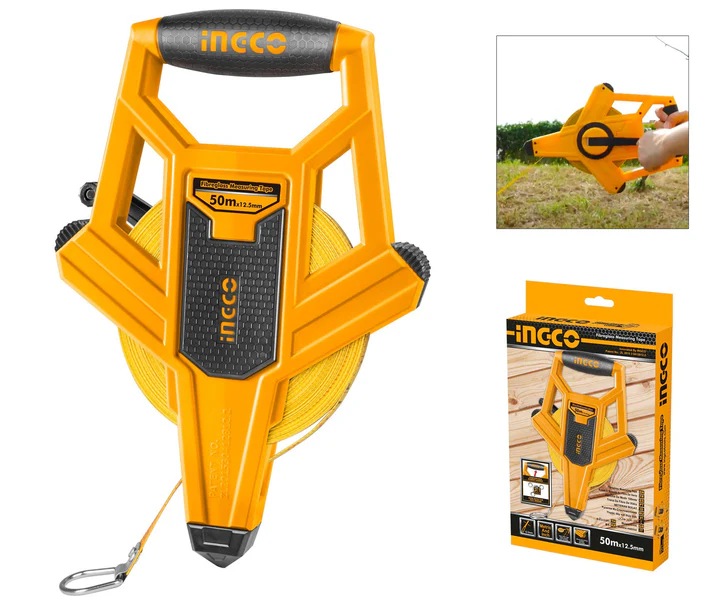 HFMT8350-5 Fiberglass Measuring Tape 50mx12.5mm -INGCO - الصورة 1